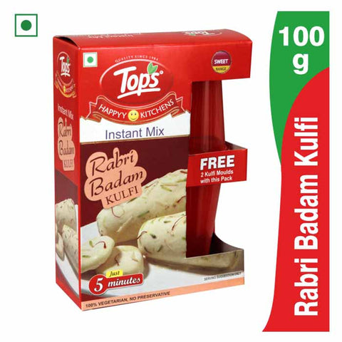 Tops Instant Mix Rabri Badam Kulfi- 100g Mono Carton