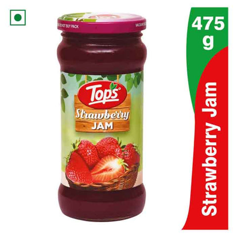 Tops Strawberry Jam - 475g. Glass Bottle