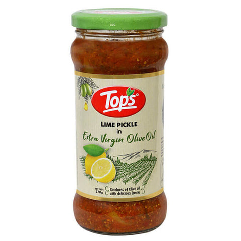 Tops Olive Oil Lime Pickle - 370g. Glass Jar