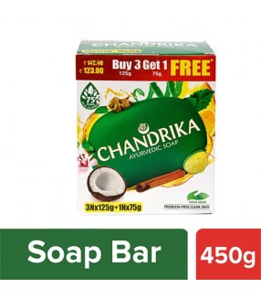 CHANDRIKA AYURUVEDIC SOAP 3*125 Gm +75 Gm