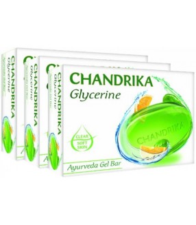 CHANDRIKA GLYCERINE SOAP 75 Gm *4