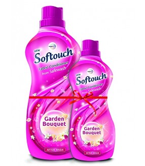 SOFTOUCH FABRIC CONDITIONER - GARDEN BOUQUET , 800 Ml