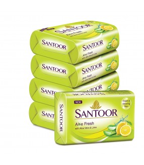 WIPRO SANTOOR ALOE FRASH (4+1)-125 G *5